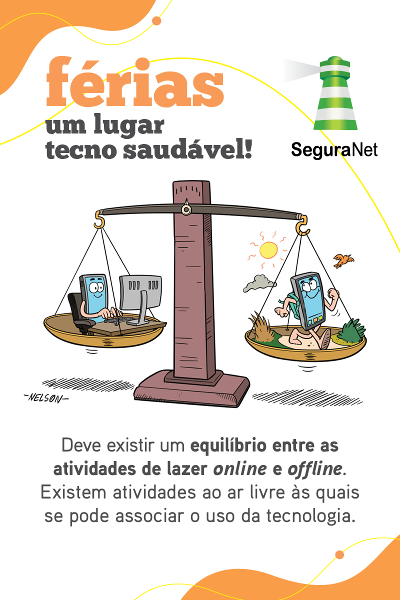 Equilíbrio entre atividades de lazer online e offline